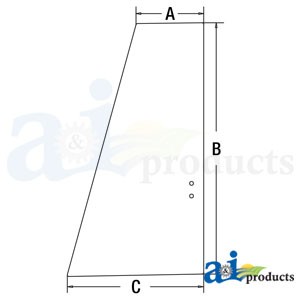 GLASS UPPER DOOR REAR — Part #EAP-178399
