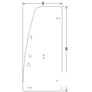 WINDOW GLASS DOOR — Part #EAP-178462