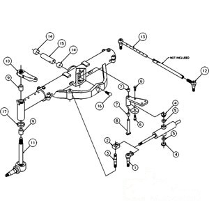 MAJOR FRONT AXLE O/H KIT — Part #EAP-179963