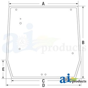 GLASS; REAR WINDOW — Part #EAP-180190