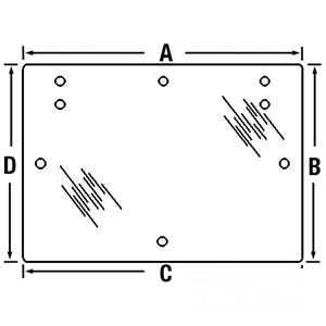 GLASS UPPER REAR WINDOW — Part #EAP-180729