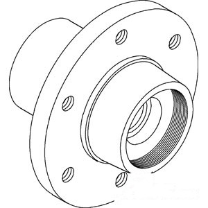 HUB W/WEAR SLEEVE — Part #EAP-180914