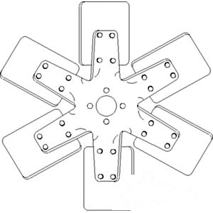FAN 6 BLADE — Part #EAP-181080