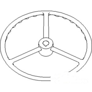 STEERING WHEEL; 15" — Part #EAP-183056