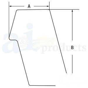 GLASS LH REAR — Part #EAP-184161