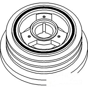 PULLEY CRANK. DAMPENER — Part #EAP-184412