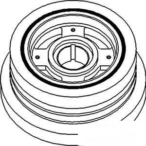 PULLEY CRANK. DAMPENER — Part #EAP-184489