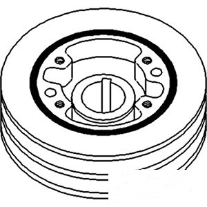PULLEY CRANK. DAMPENER — Part #EAP-185101