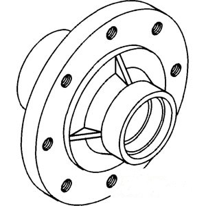 HUB WHEEL (8 LUG) — Part #EAP-185658