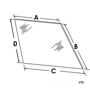 GLASS REAR WINDOW — Part #EAP-185934
