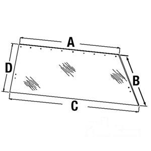 GLASS REAR WINDOW — Part #EAP-186726
