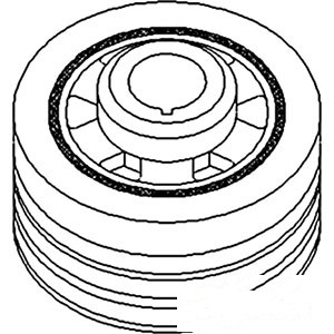 PULLEY CRANK. DAMPENER — Part #EAP-187673