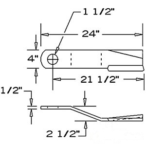 BLADE ROTARY CUTTER CW — Part #EAP-188621