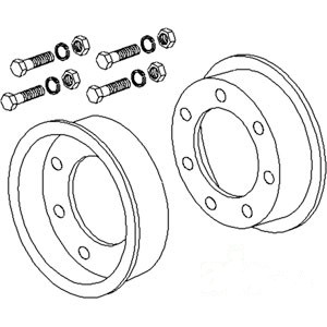 RIM 2 WHEEL ╜'S W/BOLTS — Part #EAP-189171
