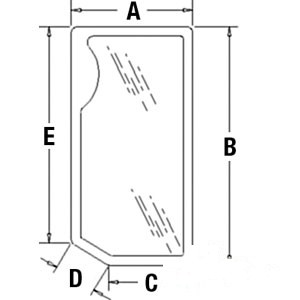 GLASS LH FRONT LOWER — Part #EAP-190840