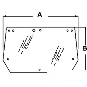 GLASS UPPER REAR WINDOW — Part #EAP-190861
