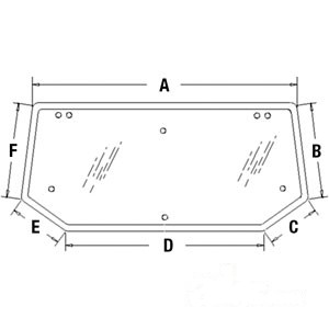 GLASS REAR WINDOW — Part #EAP-190922