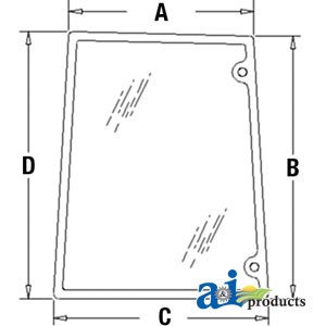 GLASS SIDE WINDOW (RH) — Part #EAP-190958