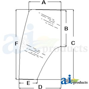 CAB DOOR WINDOW LH — Part #EAP-190976