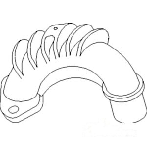 ELBOW EXHAUST — Part #EAP-191025