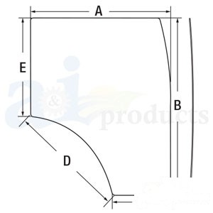 GLASS DOOR; RH — Part #EAP-193947
