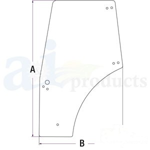 GLASS; CAB DOOR LH — Part #EAP-194072