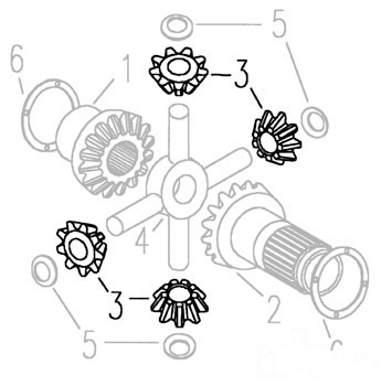 GEAR DIFFERENTIAL SPIDER — Part #EAP-196077