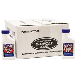 Lucas Oil 2-Cycle Oil, Semi-Synthetic, Twenty-four 2.6 oz. bottles, case, 24 — Part #EAP-197230