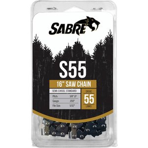 Sabre 16" Chainsaw Chain, 3/8" LP Semi-Chisel, .050", 55 DL — Part #EAP-197517