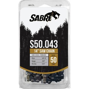 Sabre 14" Chainsaw Chain, 3/8" LP Semi-Chisel, .043", 50 DL — Part #EAP-197526