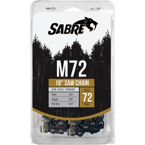 Sabre 18" Chainsaw Chain, .325" Semi-Chisel, .050", 72 DL — Part #EAP-197552