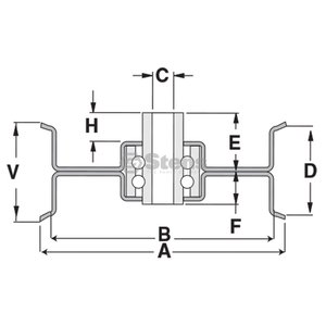 Flat Idler, Exmark 1-603497 — Part #EAP-204236