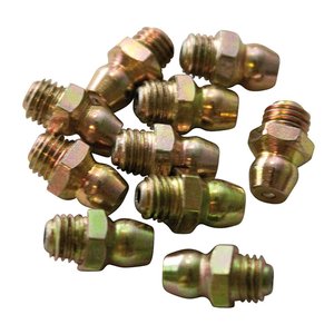 Grease Fitting, 1/4"-28 Straight, case, 10 — Part #EAP-210160