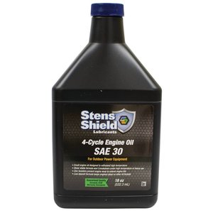 Shield 4-Cycle Engine Oil, SAE 30, Twelve 18 oz. bottles, case, 12 — Part #EAP-212442